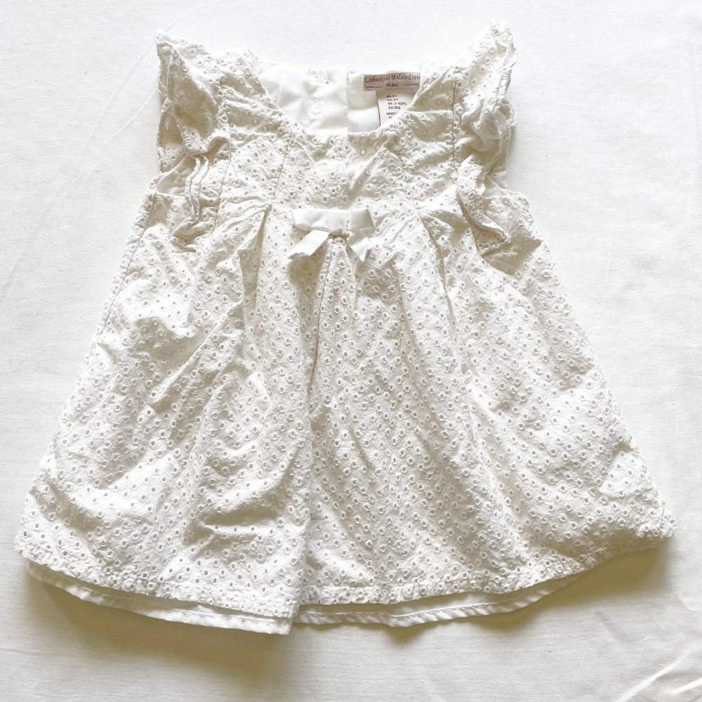 Catherine Maladrino White Eyelet Top size 4T